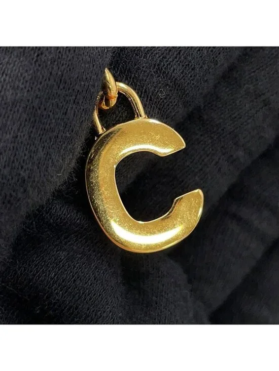 Celine Clutch CC Charm Leather Black - Picture 10 of 10